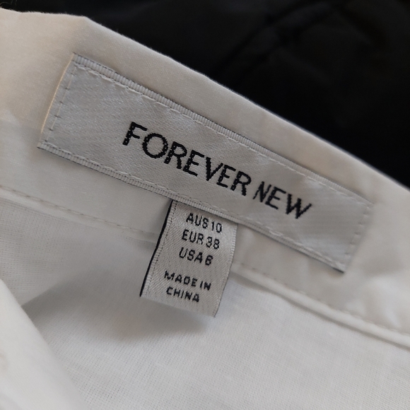 Forever New Size 10 Long White Cotton Skirt As New Condition - Picture 3 of 4